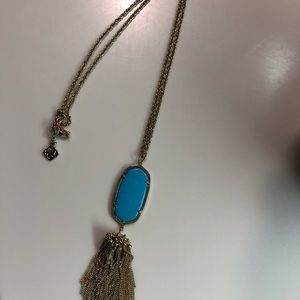 Turquoise Kendra Scott large drop necklace